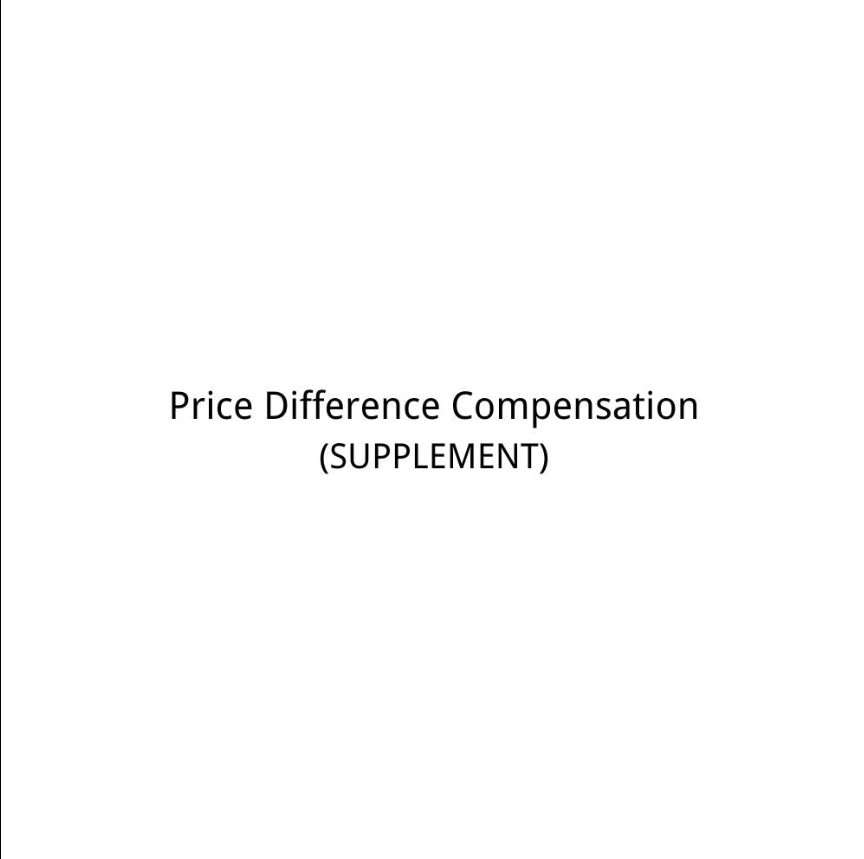 Price Difference Compensation(SUPPLEMENT)